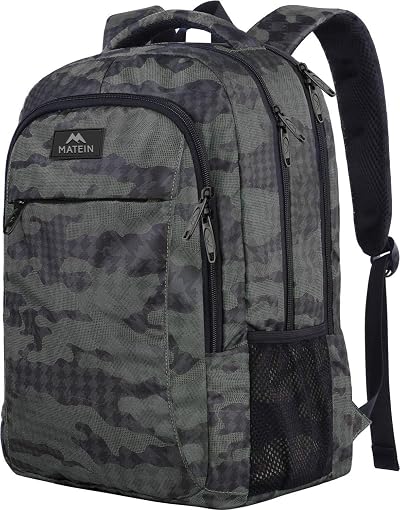 MATEIN Travel Laptop Backpack 15.6 Inch Anti Theft Water Resistant Grey