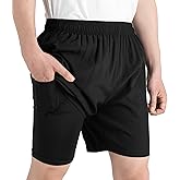 TLAENSON Boys Athletic Shorts with Compression Liner, Kids 2 in 1 Quick Dry Basketball Running Shorts with Pockets