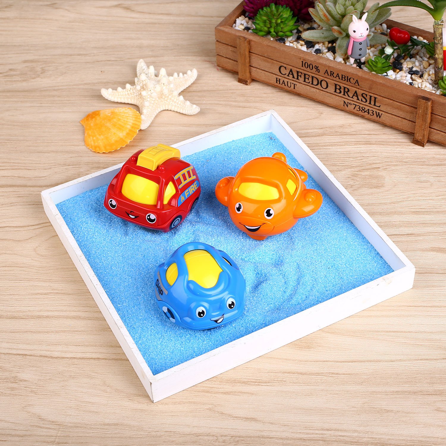 Peradix Children\'s Safe Water Toys 3 Pcs Floating Bath Toy, Fun Pool Game - Multi-coloured (Car)