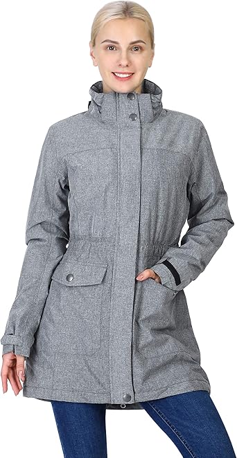 waterproof long winter coat womens
