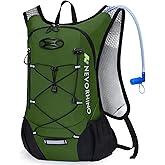 Lightweight Hydration Backpack, Running Backpack with 2L Water Bladder, Hydro Water Daypack for Cycling Hiking Rave for Men Women