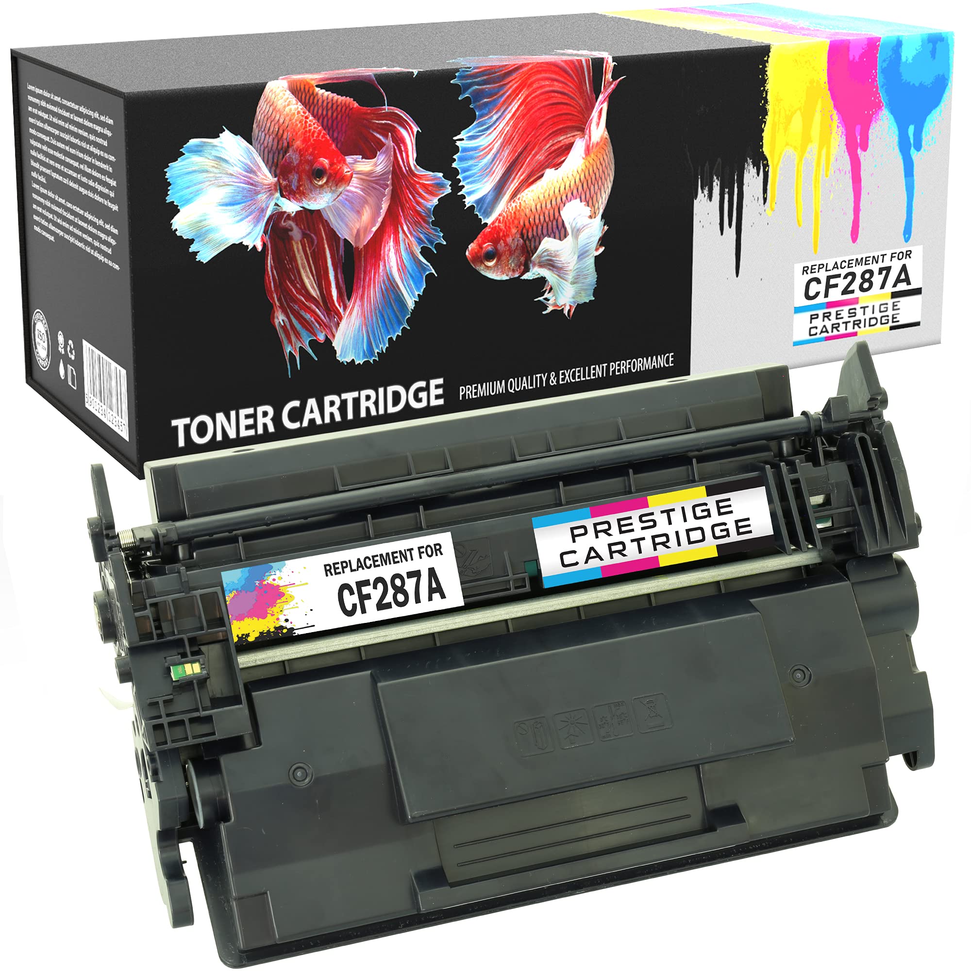 PRESTIGE CARTRIDGE CF287A Toner Cartridge for HP Laserjet Enterprise M506dn M506n M506x MFP M527c M527dn M527f M527z | HP Laserjet Pro M501dn M501n - Black