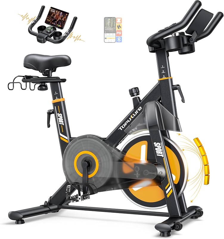 Bicicleta Estática Eletromagnética com APP, 32 Níveis Precisos