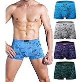 wirarpa Men's Breathable Modal Microfiber Trunks Underwear Covered Band Multipack