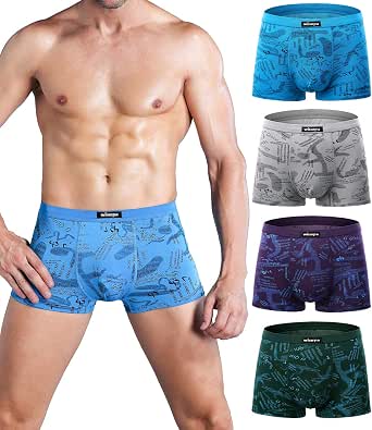 Wirarpa - Boxers de microfibra Modal transpirable para hombre, de banda,  empaque múltiple. : Ropa, Zapatos y Joyería - Amazon.com