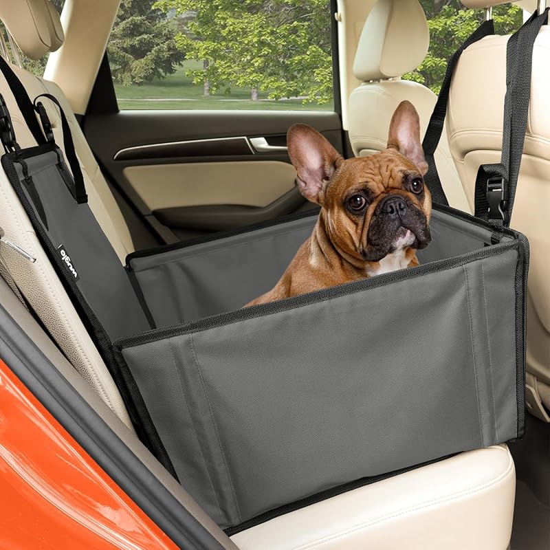 Wuglo Extra Stable Dog Car Seat with Seat Belt Waterproof 12 kg