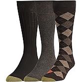 GOLDTOE Men's Argyle Assorted Crew 5 Pack