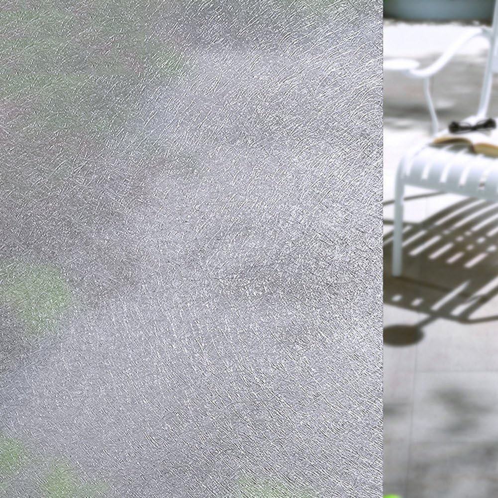 No Glue Static Frosted Window Film White Privacy Window Film Heat Control Anti-UV Window Stiker Window Cling Glass Door Film 35.4" By 78.7"(90×200cm) Glass Cling