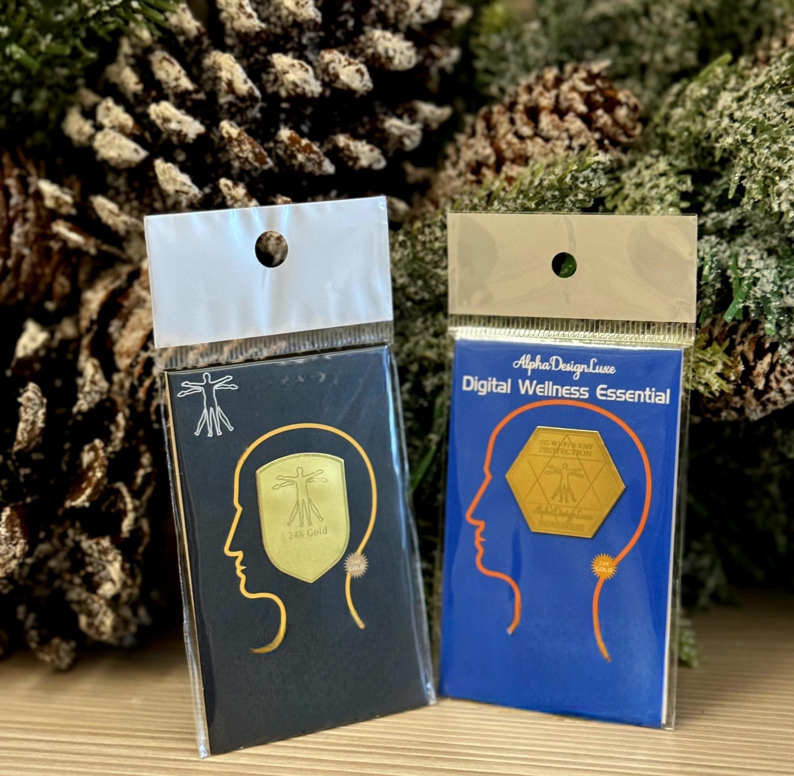 24K Gold Phone Neutralizers (6-Pack) – Stylish Protection Stickers for Tablets, Smartphones & Electronics – Digital Wellness & Device Support