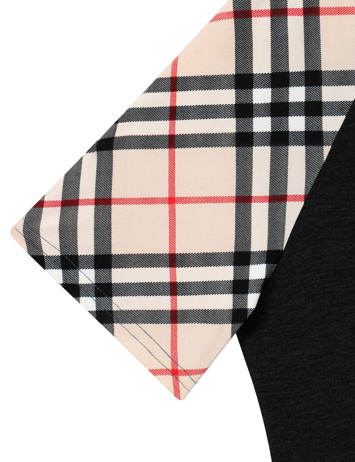 Marbetia O-Neck Patchwork Material Blouses Fashion Trendy Party Ruffle Suit Female Slim Solid Color Winter Tops Chiffon Dress Black XX-Large