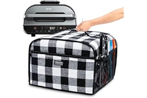 BAGSPRITE Dust Cover Compatible with Ninja Foodi Grill (Ninja FG551 Foodi Smart XL 6-in-1 Indoor Grill with Air Fry), Applian