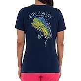 Guy Harvey Women's Graphic Short Sleeve V-Neck T-Shirt