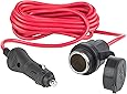 Wagan EL2599 12V, 24V 12ft. DC Extension Cable with Panel Mount and Weather Proof Cover