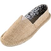 Alexis Leroy Men's Fashion Casual Canvas Slip on Flat Espadrilles