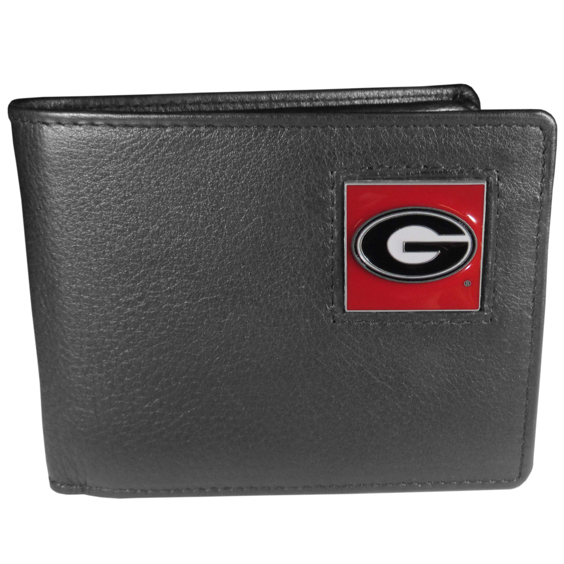 Siskiyou NCAA Sports Mens Georgia Bulldogs Leather Bi-fold Wallet One Size Black
