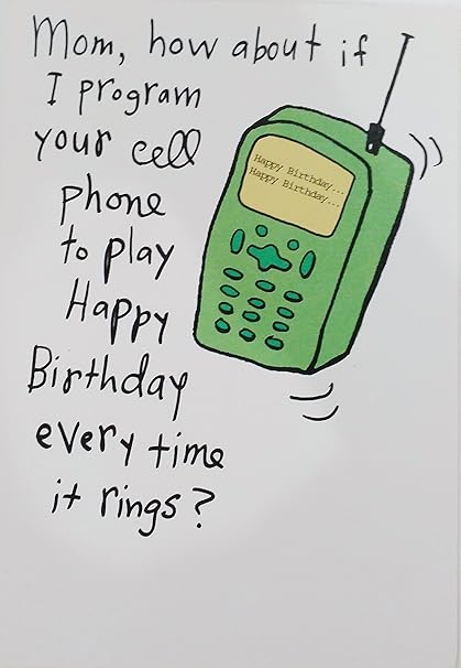 Divertente Humor Biglietto Di Auguri Di Buon Compleanno Mamma Amazon It Cancelleria E Prodotti Per Ufficio