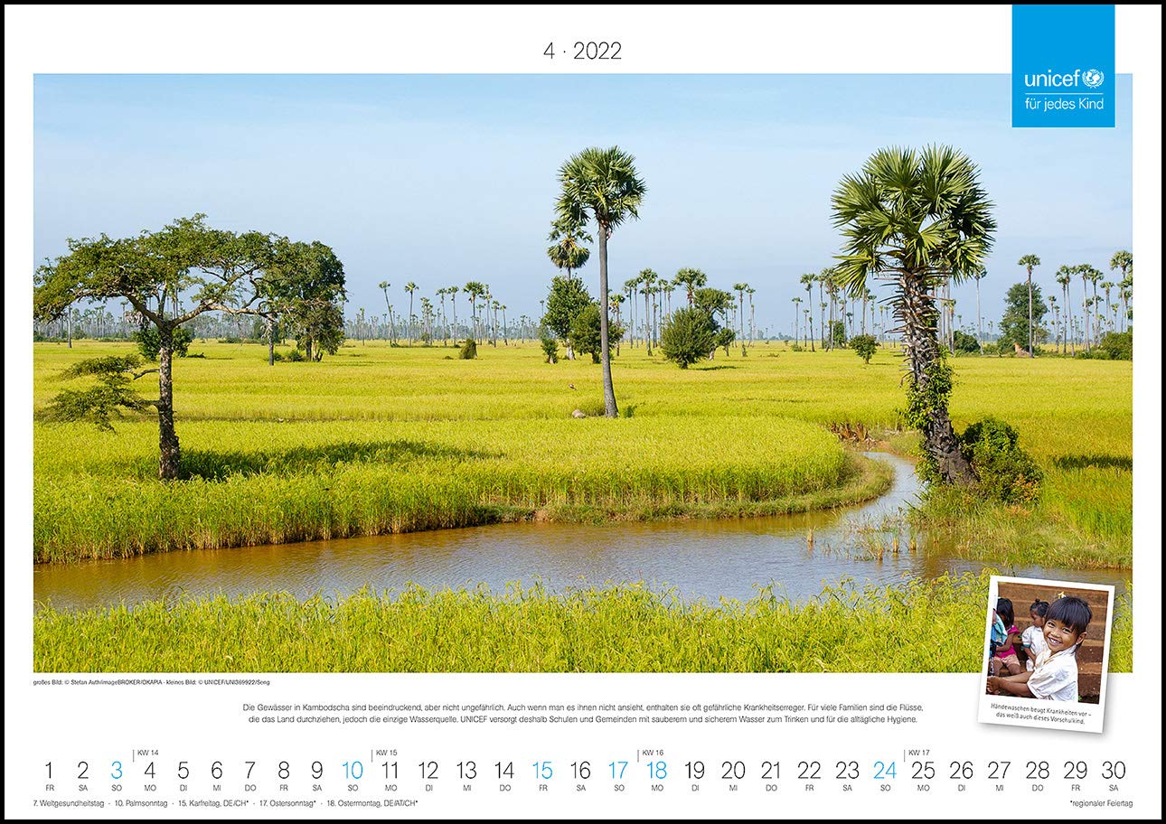 Calendrier Unicef 2023 Unicef Kalender 2022 - Wand-Kalender - 42X29,7 : Amazon.fr: Livres