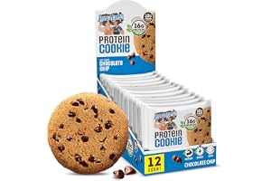 Lenny & Larry's Protein Cookie, Chocolate Chip – High Protein Snacks with 16g Plant Protein, 10g Fiber, Soft-Baked, Vegan, Non-GMO | 4oz, Pack of 12