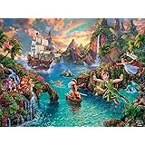 Ceaco Thomas Kinkade The Disney Collection Peter Pan Jigsaw Puzzle, 750 Pieces Multi-colored, 5"