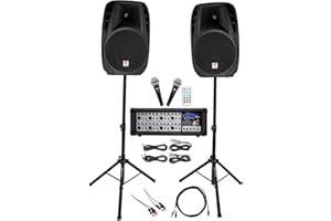 Rockville Dual 15" Android/iPhone/ipad/Laptop/TV YouTube Karaoke Machine/System