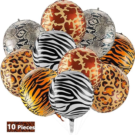 22 pulgadas Animal imprimir imprimir hoja hincha globos animal de la