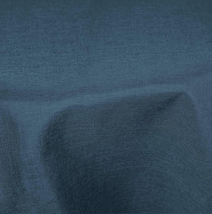 Tischdecke oval 160x220 cm Struktur Leinen-Optik beschichtet Wasser und