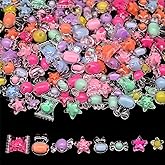 200g+ Candy Bulk Assorted Cute Kandi Beads for Jewelry Making, Bracelet Making Kit, Craft Supplies Charm Beads(Mixed II)