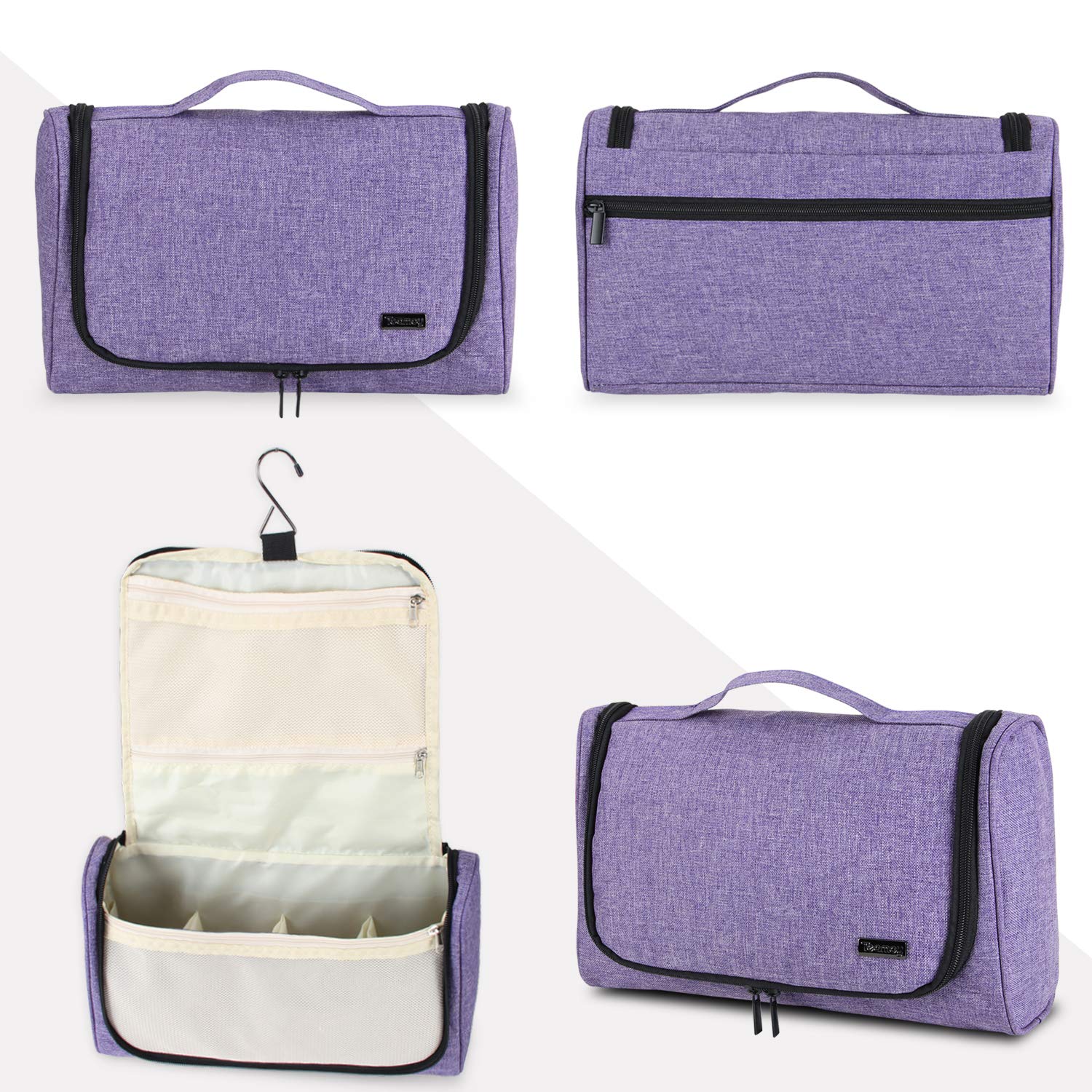 Teamoy Travel Storage Bag Compatible with Dyson Airwrap Styler, Portable Travel Organizer for Airwrap Styler and Attachments, Purple : Beauty