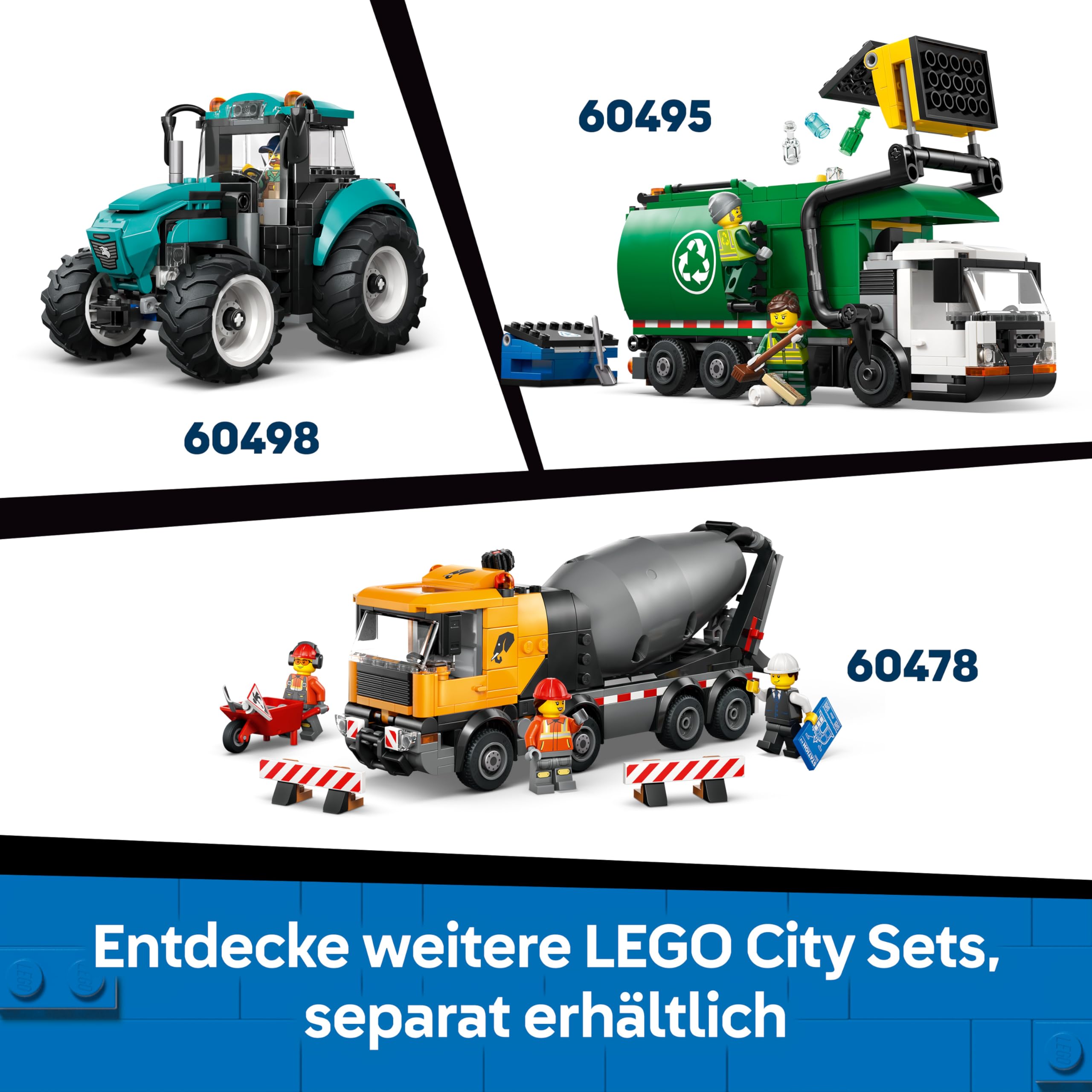 LEGO City Schneepflug - Spielzeug Set mit Minifigur, Werkzeugen und Streufunktion - Geburtstagsgeschenk für Jungen ab 6 Jahren und Technikfans - 60490 8