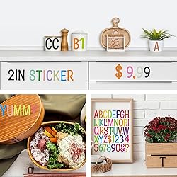 400PCS Large Vinyl Letter & Number Stickers – 2