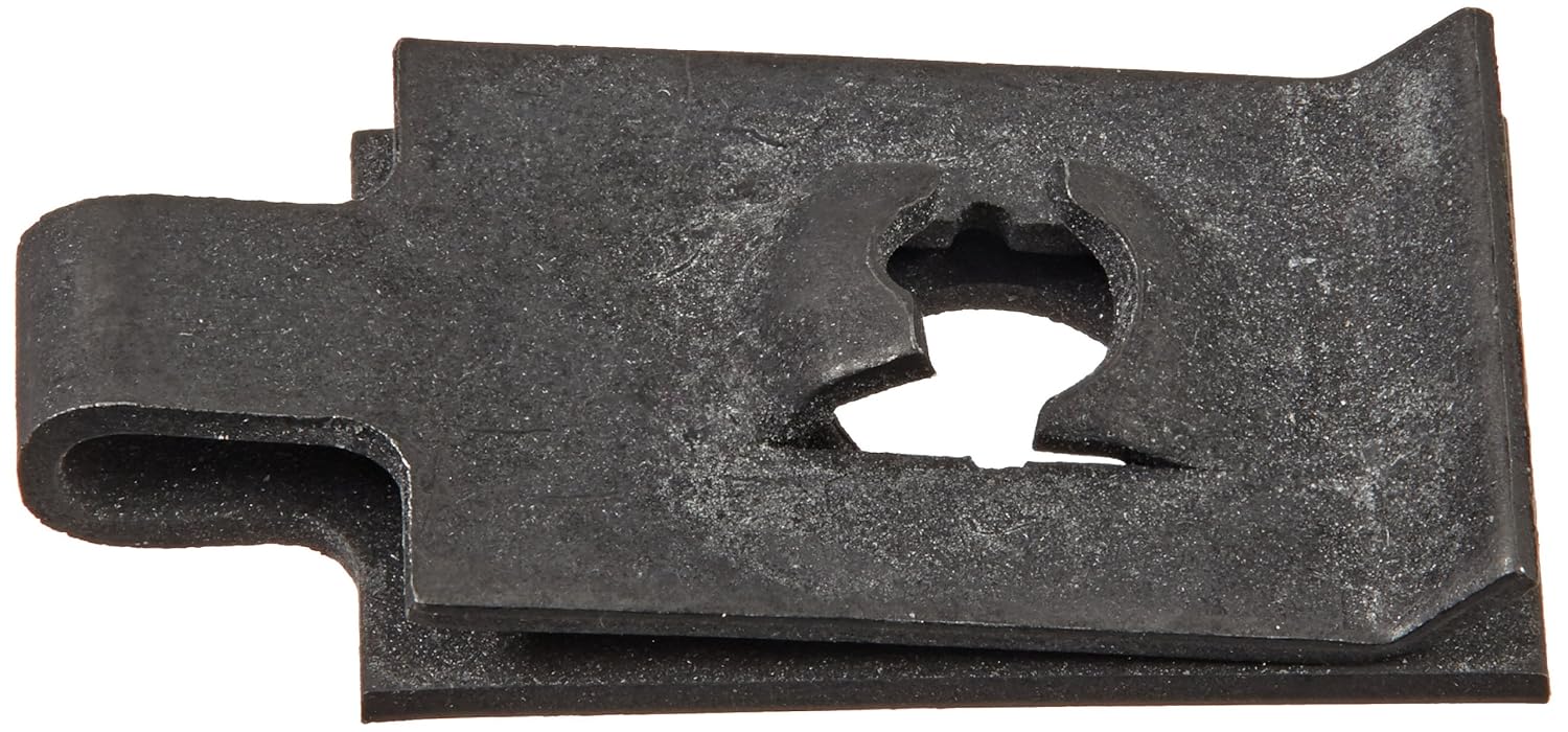 Steel Standard UStyle ClipOn Nut, Plain Finish, No. 10