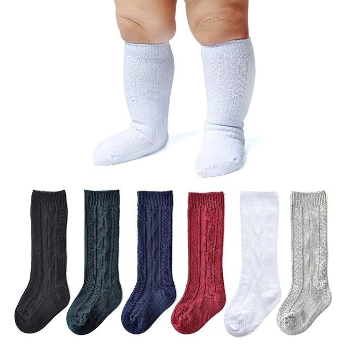 newborn knee high socks