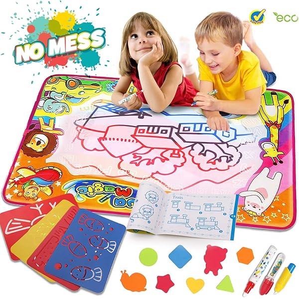 Water Drawing Board for Kids & Toddlers PinkTravel Doodle Educational
