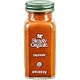 Simply Organic Cayenne Pepper, 2.89 Ounce, Pure, Organic Cayenne Peppers, No GMO's, Kosher Certified