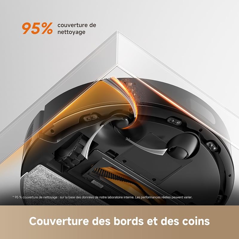 D20 Air Plus Robot Aspirateur Laveur avec Aspiration de 20 000 Pa