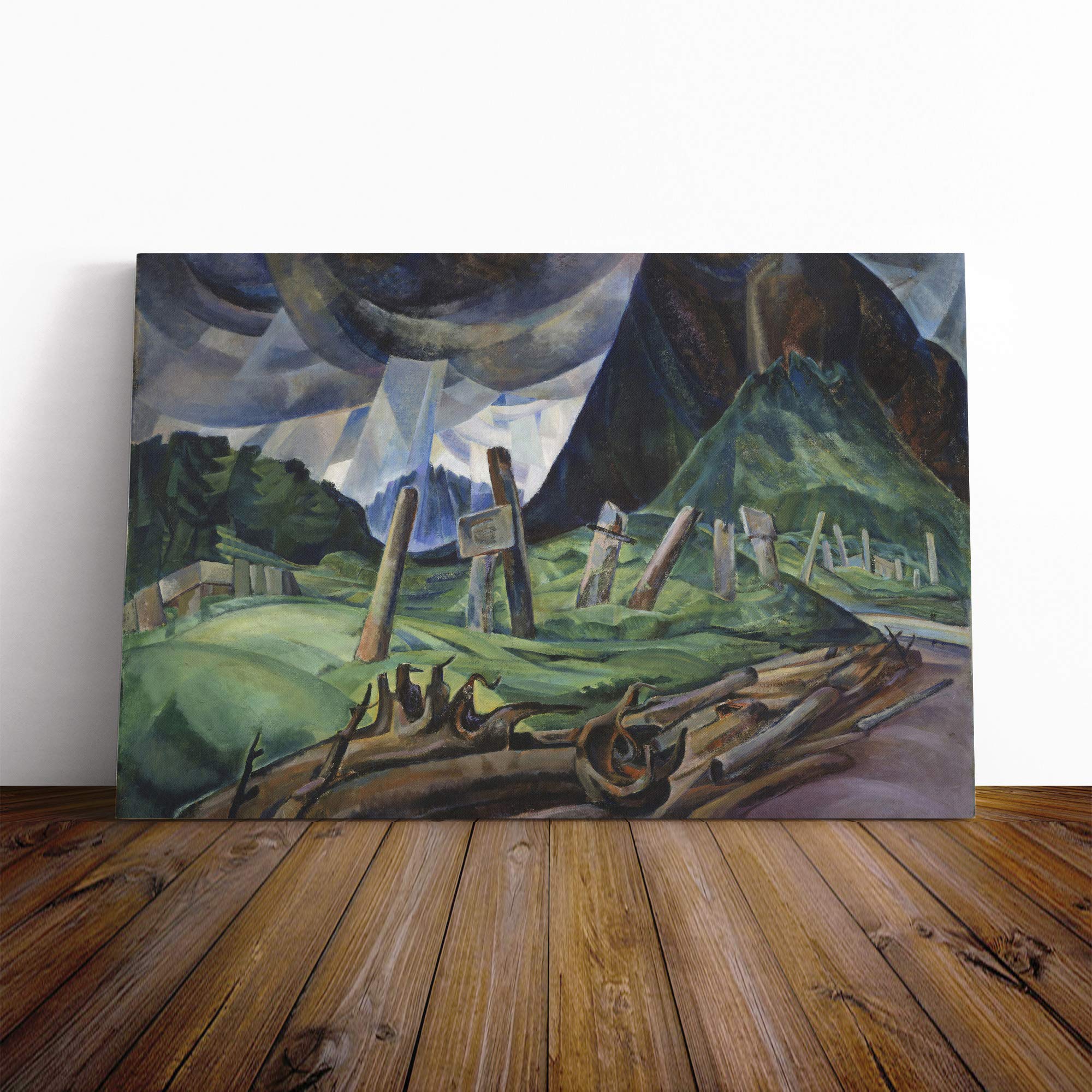 Emily Carr A Portrait in Memory Canvas Print | Gallery Wrapped 30mm Frame Wall Art | 20x14 inches | Ready to Hang | Modern People Picture | Living Room Bedroom Lounge Office