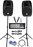Rockville Dual 15" Android/iphone/ipad/Laptop/TV Youtube Karaoke Machine/System