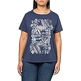 Lucky Brand Womens Floral Queen Boyfriend Tee