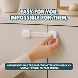 BooBoo Baby 14 Pack Premium Child Locks No Drill 3M Adhesive Cabinet Drawer view 6