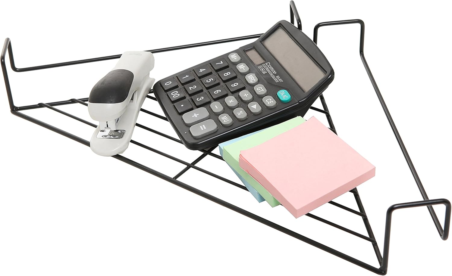 20 Inch Metal Hanging Office Cubicle Corner Shelf, Floating Cubicle