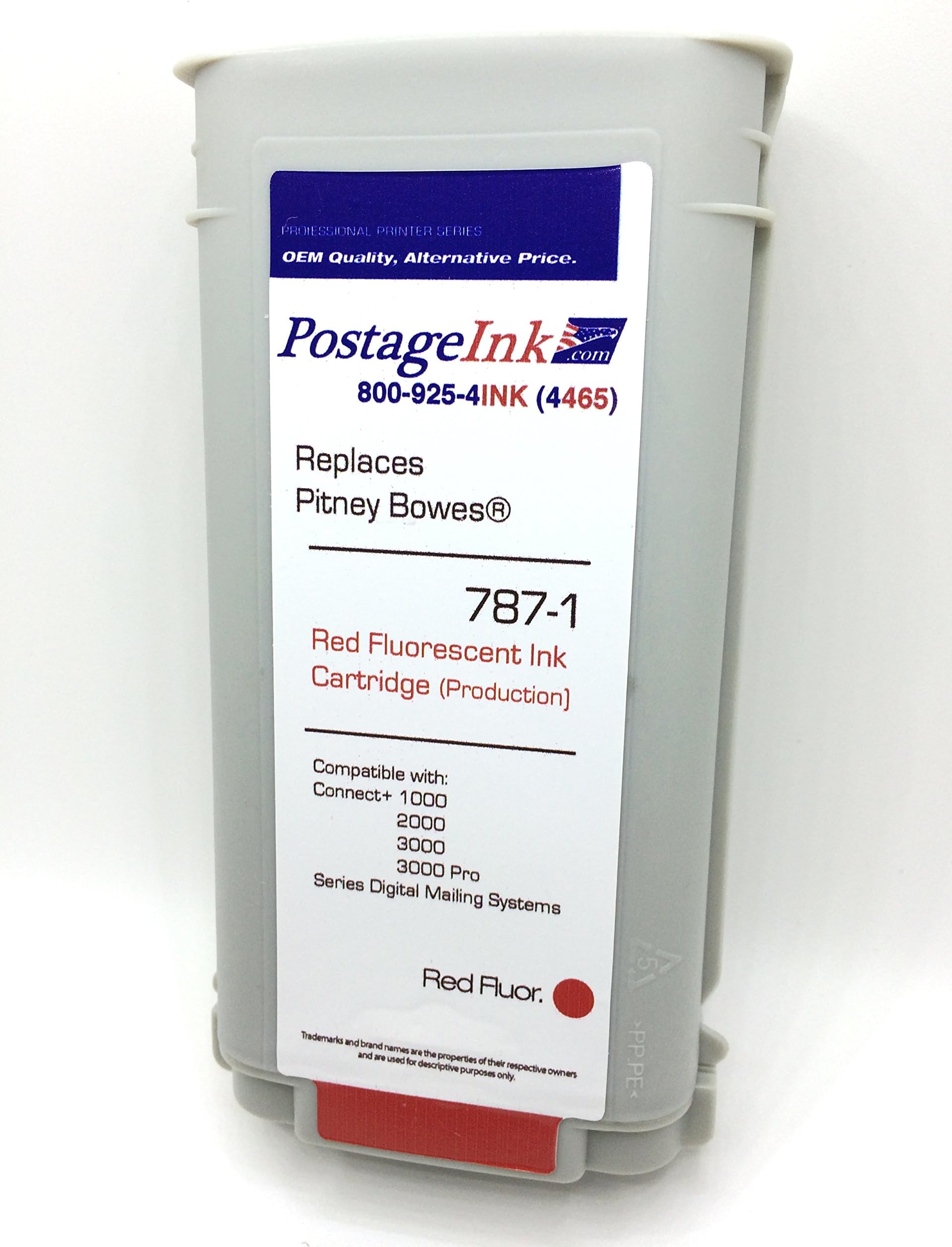 Compatible Postage Meter Ink Cartridge for use with SendPro P/Connect + Series Postage Meters; Non-OEM Replacement for Product # 787-1