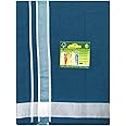 Stylesindia Men's Cotton Colored Dhoti with Fancy Border Kerala-style Veshti Mundu Kaili Lungi 2.0 Mtrs