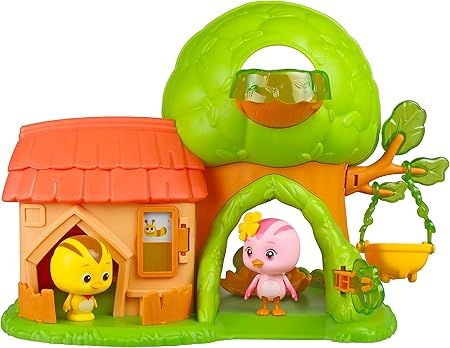 Katuri Jouet Famille Playset Maison Arbre Multi Activites Bebe Oiseau A Partir De 3 Ans Figurines 6 Cm Du Dessin Anime Eu Amazon Fr Jeux Et Jouets