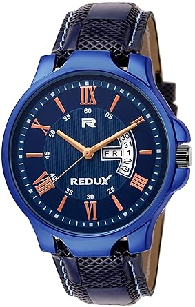 Redux Blue Dial Day and Date Functioning Mens Watch RWS0243S