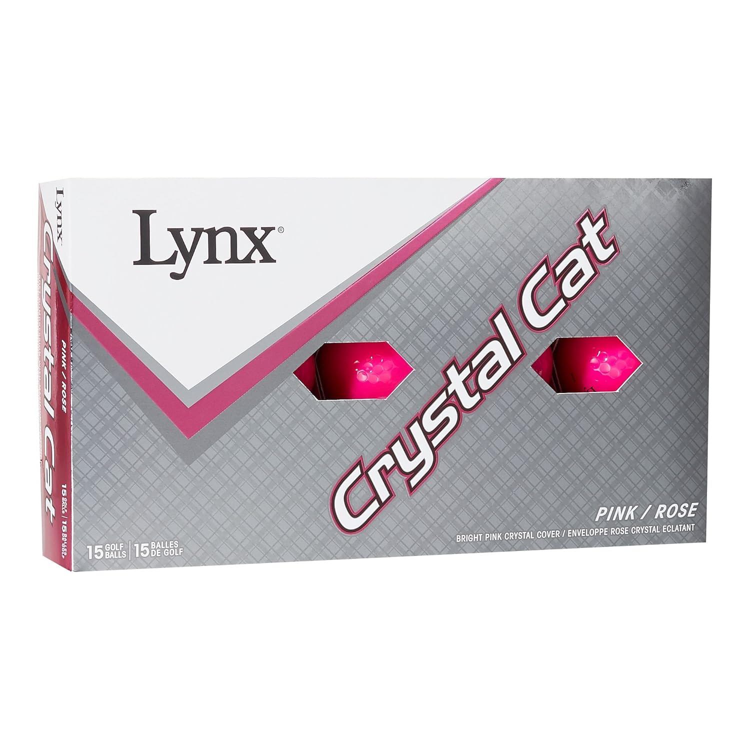 Lynx Crystal Cat Pink Golf Balls 15 Pack Sports & Outdoors