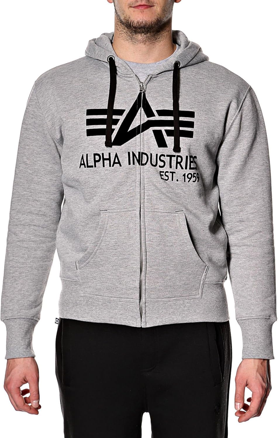 Amazon.com: Alpha Industries Men's 'Big A' Hooded Sweatshirt Medium Gray: Clothing