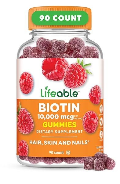 LIFEABLE BIOTIN GUMMIES | 10,000MCG | GREAT TASTING...