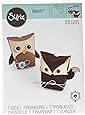 Fustella Sizzix Thinlits Card Owl Label Fold – Set Da 6 Pezzi, Per Scrapbooking E Biglietti Fai Da Te