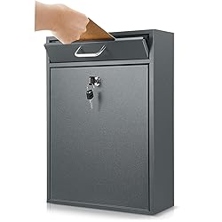 Yaocom Locking Mailbox with Key for Outdoor 16.2 x