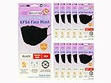 (Pack of 10) KF94 Kids Black Face Mask, Individual